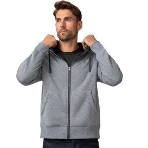 NWT Free Country XXL Men's Sherpa Heather Gray Hoodie Sweatshirt